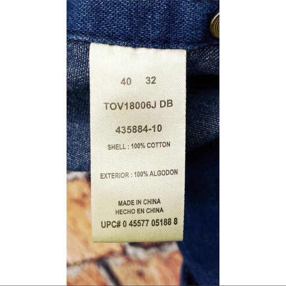 Vintage 90s Liberty Men’s Denim Bib Blue Jean Overalls 40x32 Workwear Farmer - Picture 5 of 5